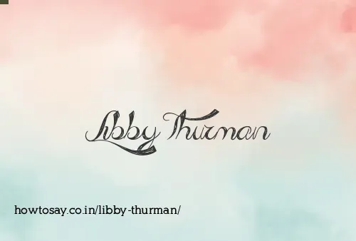 Libby Thurman