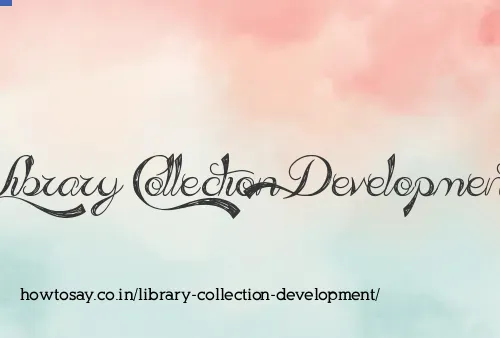 Library Collection Development