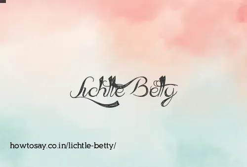Lichtle Betty