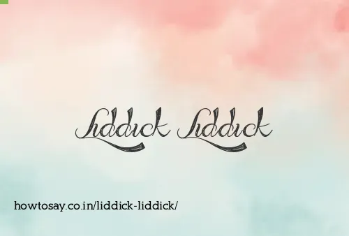Liddick Liddick