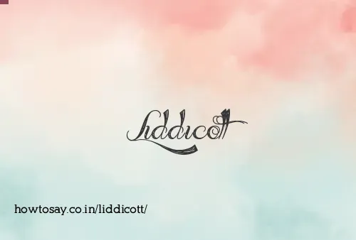 Liddicott