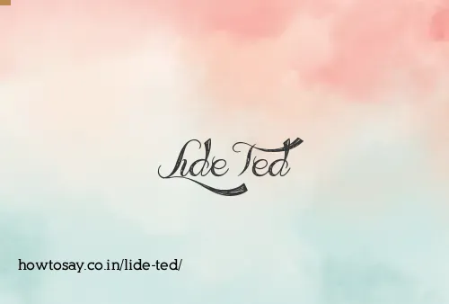 Lide Ted