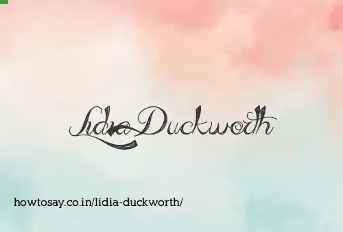 Lidia Duckworth