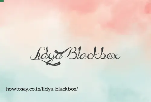 Lidya Blackbox