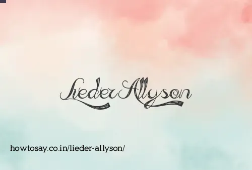 Lieder Allyson