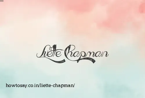 Liette Chapman