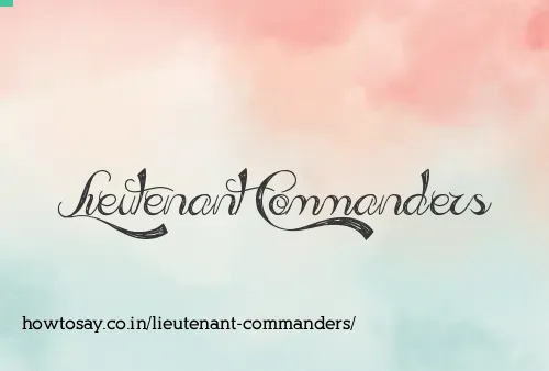 Lieutenant Commanders