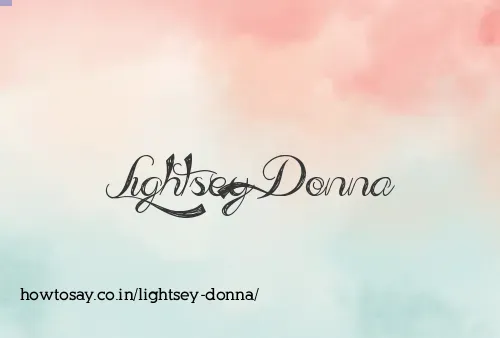 Lightsey Donna