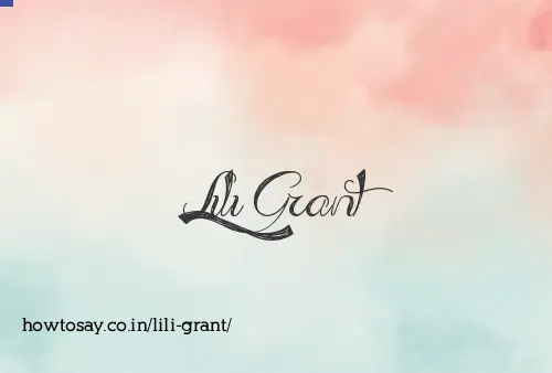 Lili Grant