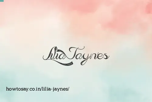 Lilia Jaynes