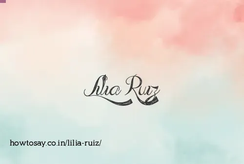 Lilia Ruiz