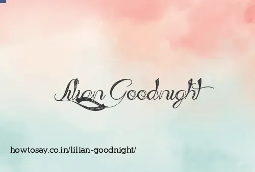 Lilian Goodnight