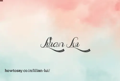 Lilian Lui