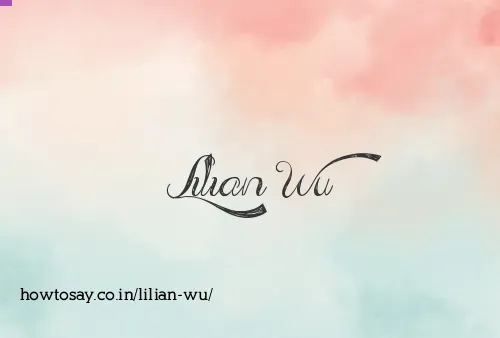 Lilian Wu