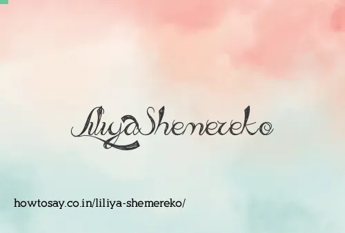 Liliya Shemereko