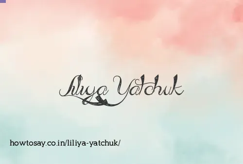 Liliya Yatchuk