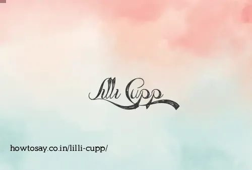 Lilli Cupp