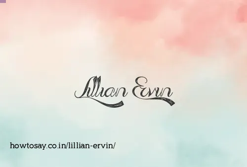 Lillian Ervin
