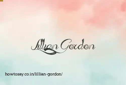 Lillian Gordon