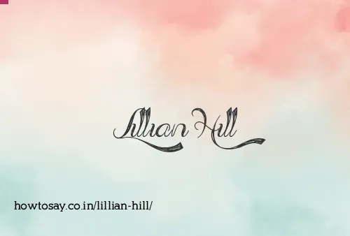 Lillian Hill