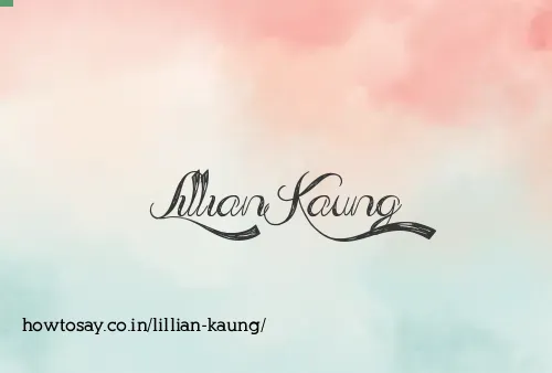 Lillian Kaung