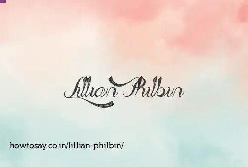 Lillian Philbin