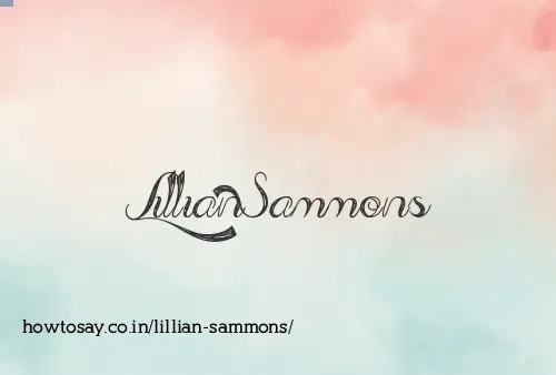 Lillian Sammons
