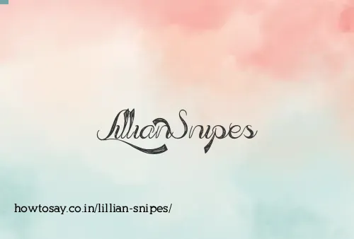 Lillian Snipes