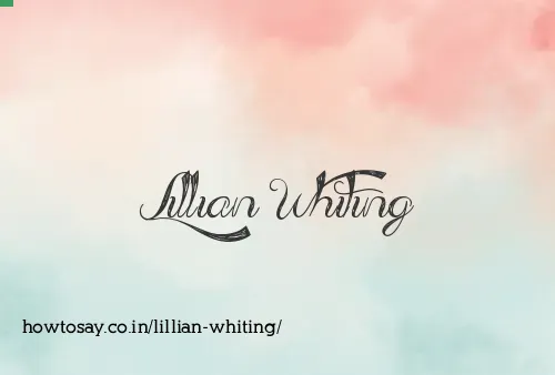 Lillian Whiting