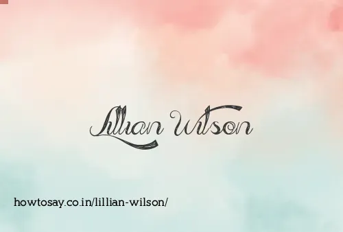 Lillian Wilson