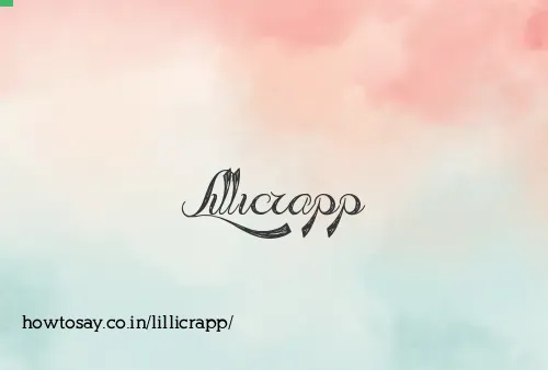 Lillicrapp