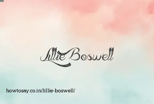 Lillie Boswell