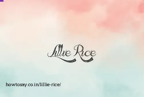 Lillie Rice