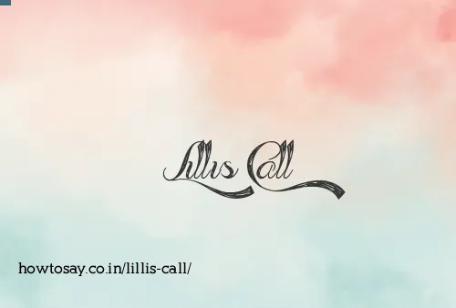 Lillis Call