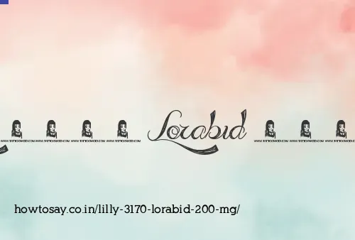 Lilly 3170 Lorabid 200 Mg