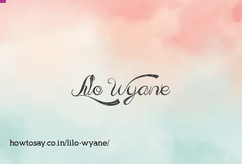 Lilo Wyane