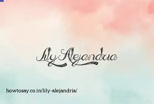 Lily Alejandria