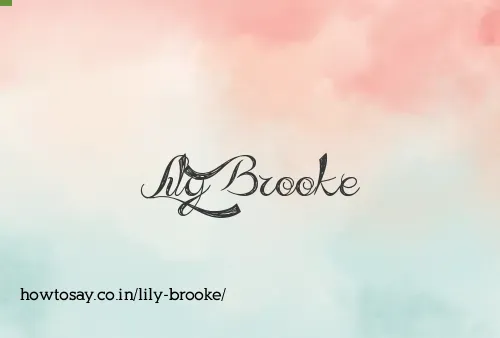 Lily Brooke
