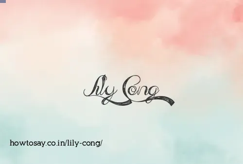 Lily Cong