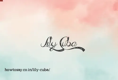 Lily Cuba