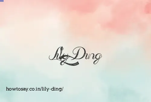 Lily Ding