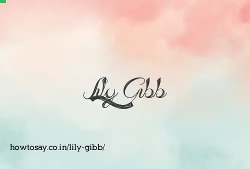 Lily Gibb