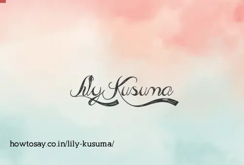 Lily Kusuma
