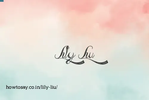 Lily Liu
