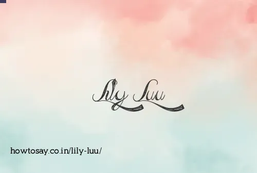 Lily Luu