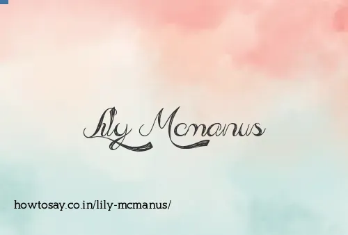 Lily Mcmanus