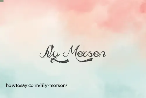 Lily Morson