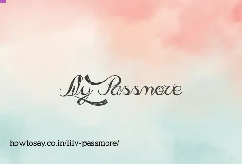 Lily Passmore