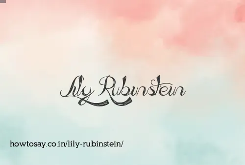 Lily Rubinstein