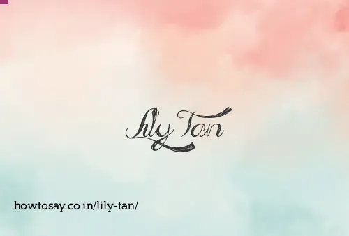 Lily Tan